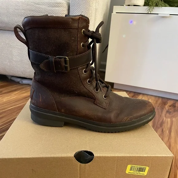 UGG Kesey Boots - waterproof and Sherpa lined combat boots - Picture 10 of 12
